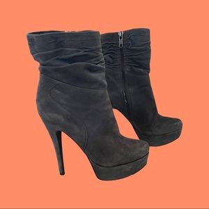 Gray Suede, Aldo Staube Platform Booties